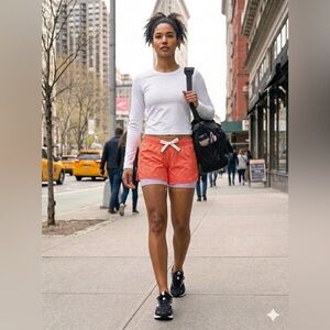 Brooks Moment 5" 2-in-1 Running Shorts Speckle Print Empower Her XXL NWT